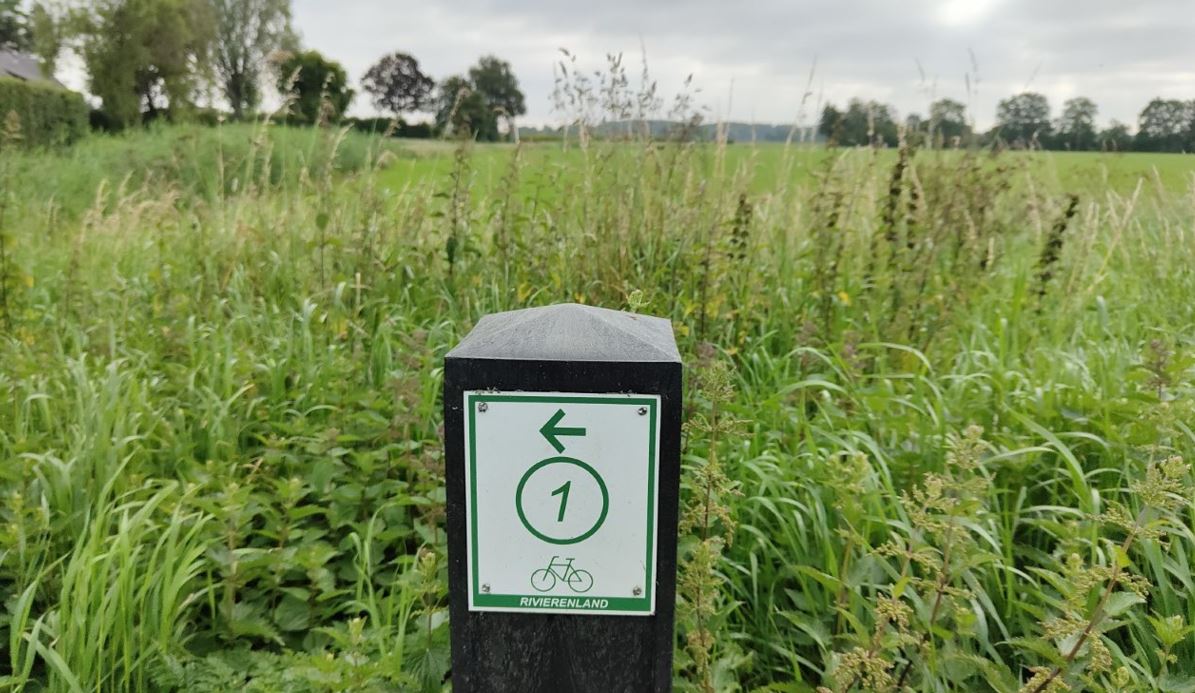 Fietsknooppunt bij Kerk-Avezaath